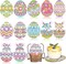 12 Pcs Easter Egg Diamond Coasters with Holder – DIY 5D Diamond Painting Art Kit for Adults, Beginners, Home & Dining Decor